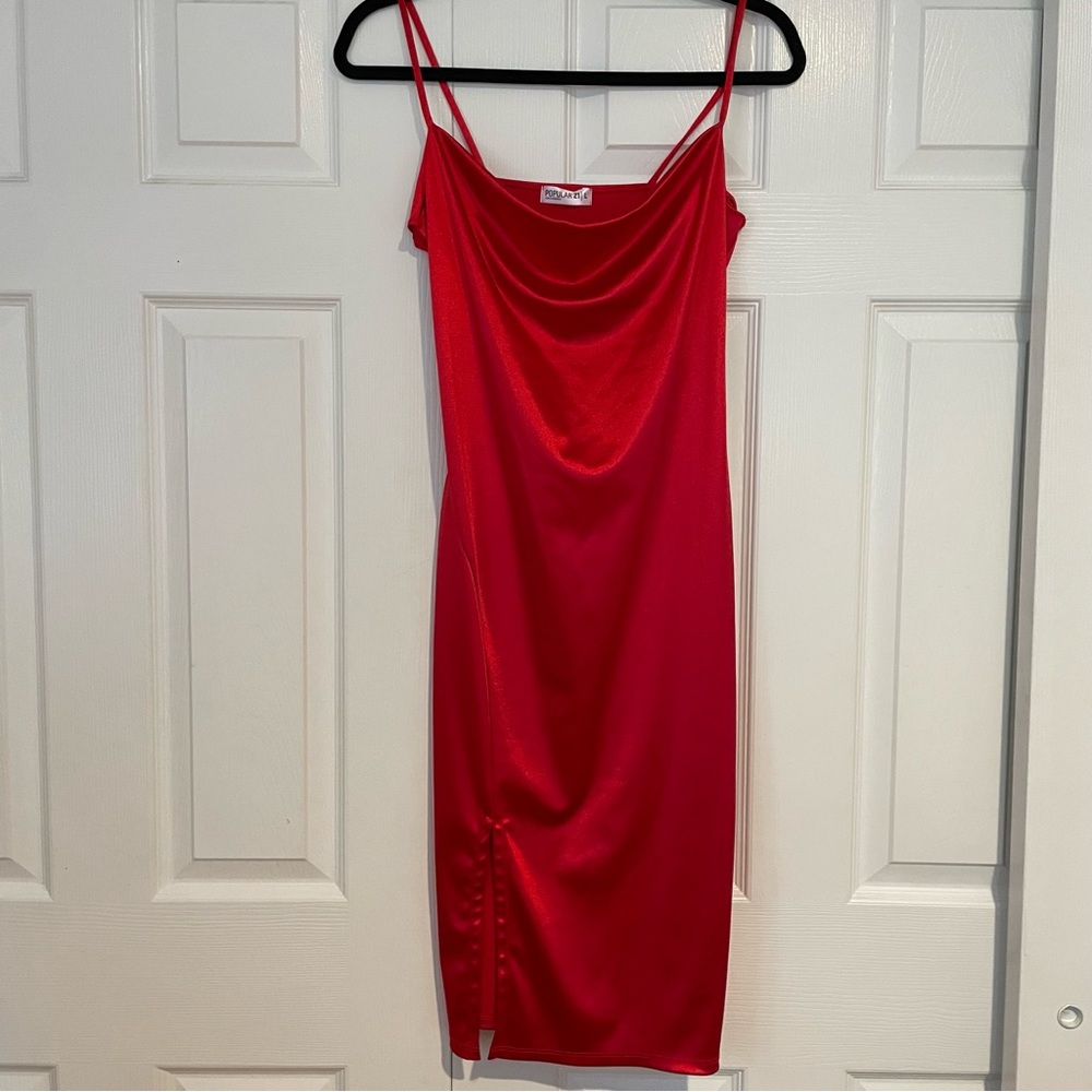 Red Slip Dress